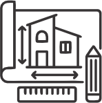 Ícone representando Consultoria, com símbolo de gráfico e análise